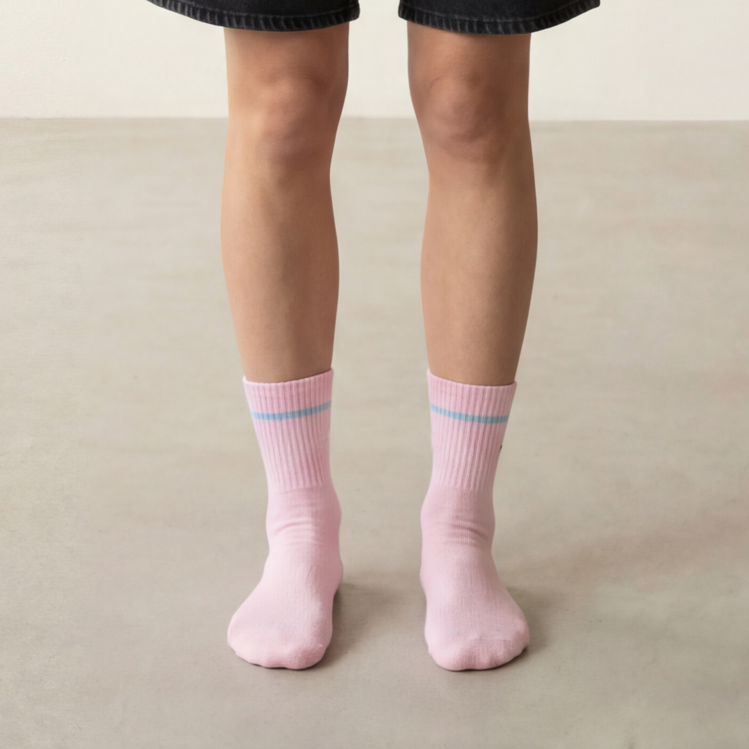 Arvin Goods Pink Stripe Ankle Sock Recycled Cotton