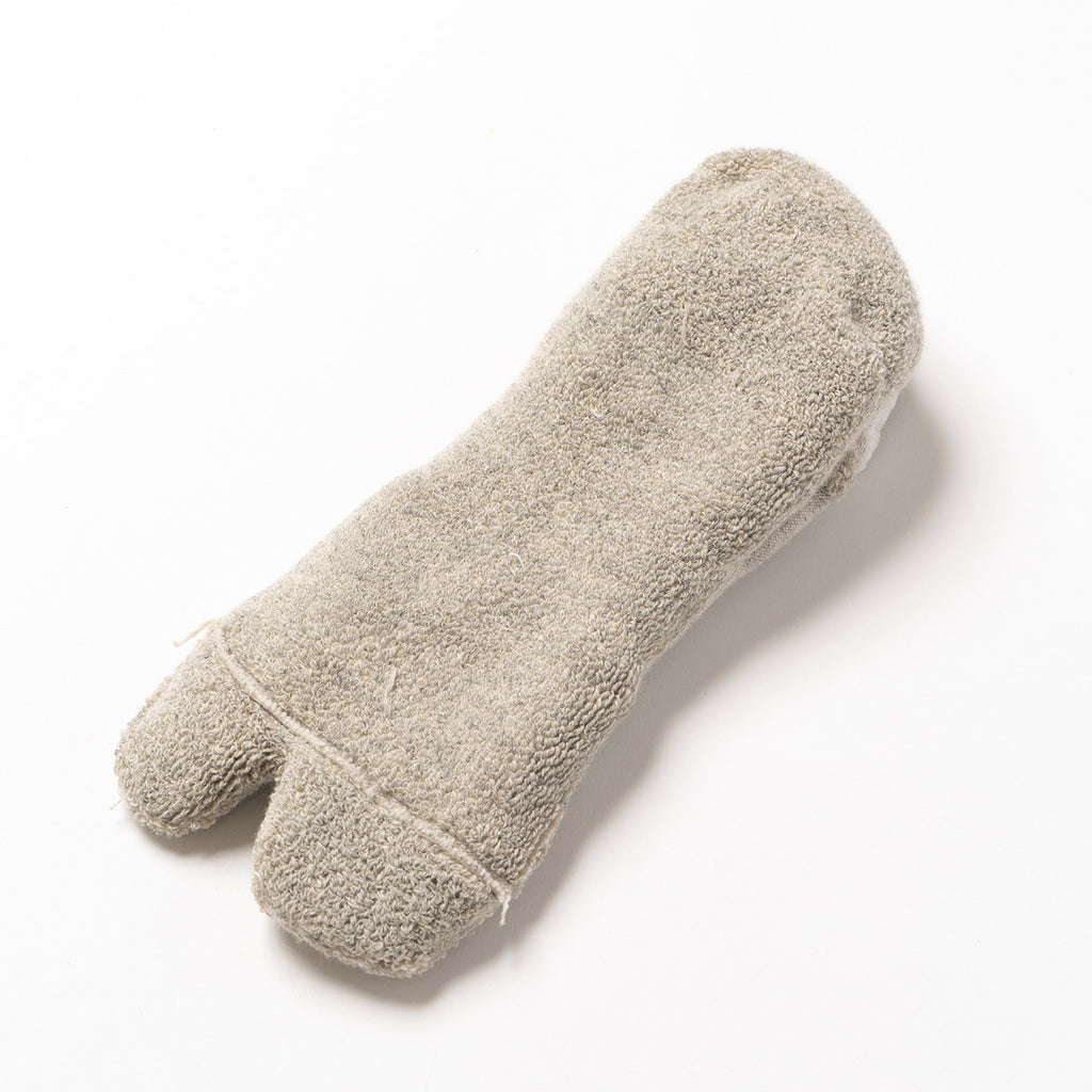 NODAL Raffy Cotton Tabi Ankle Sock 3-Pack - Oatmeal & Grey | Japan-Made